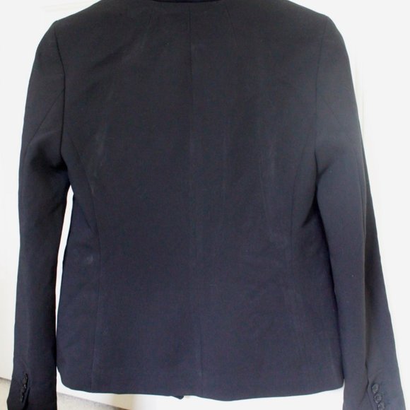 Banana Republic Collarless Black Blazer Size 0 - Picture 6 of 7